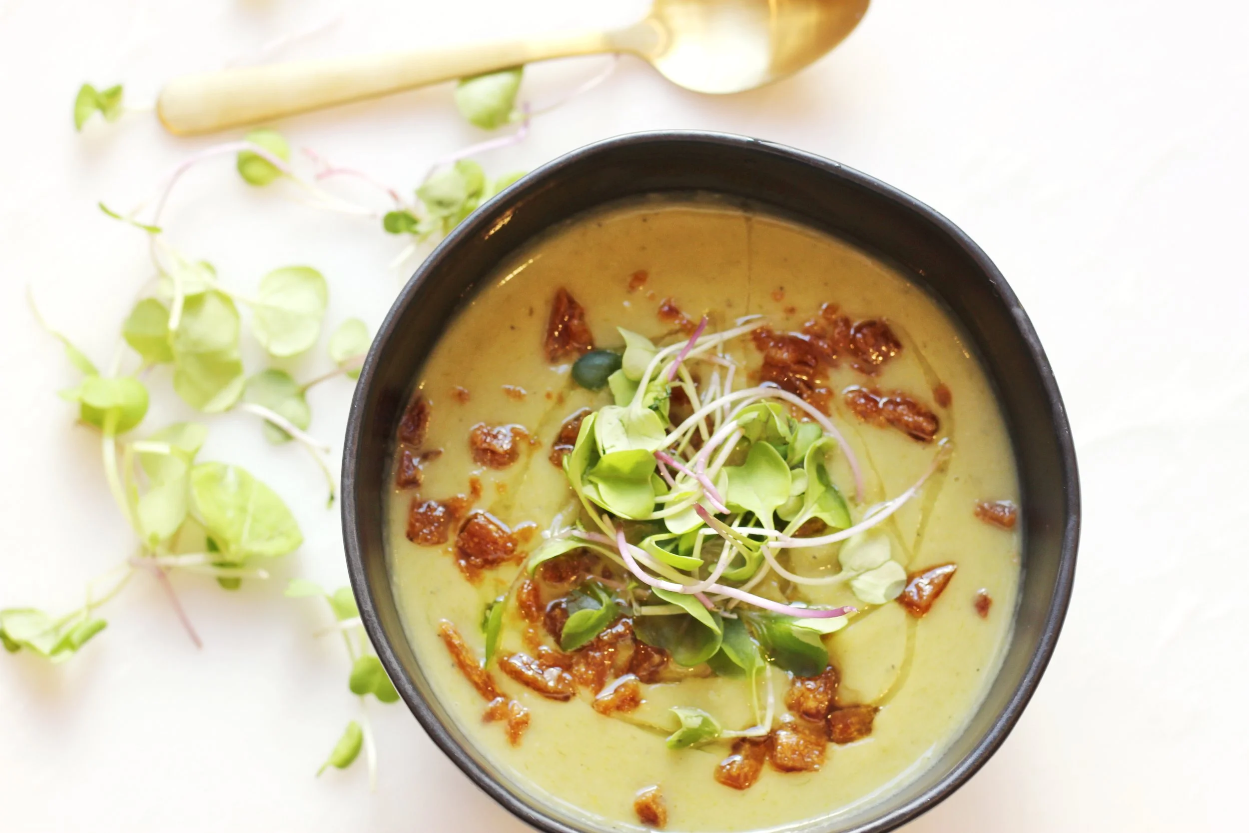 Japanese Leek And Potato Consomme