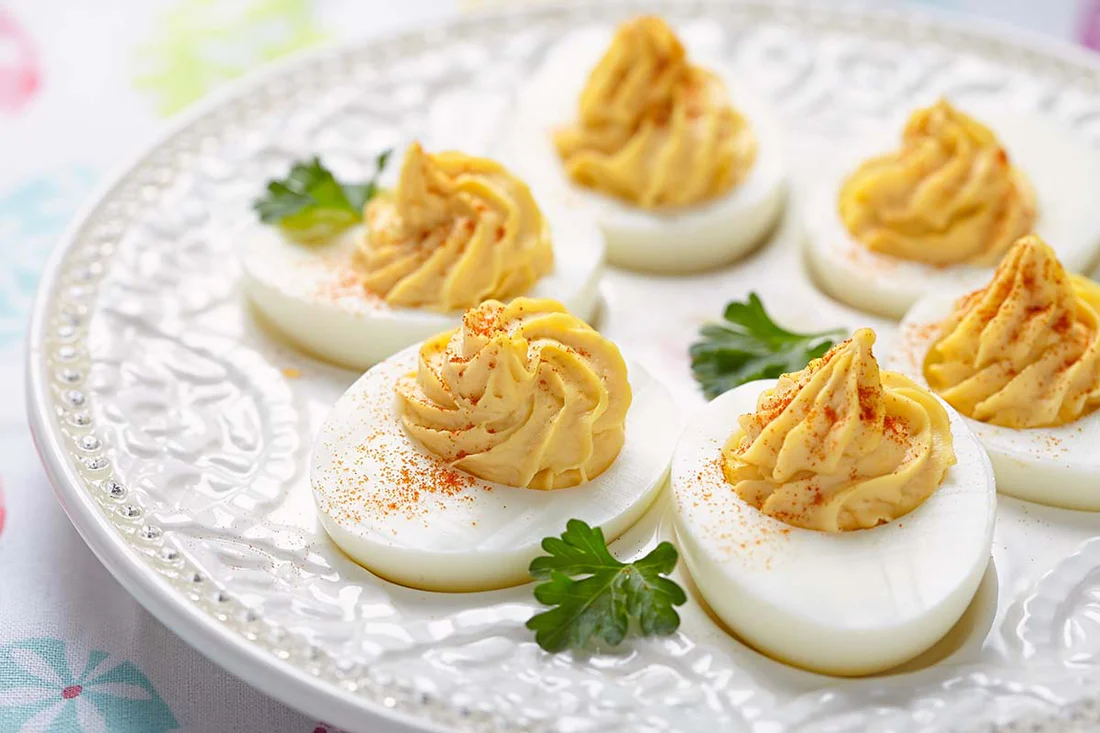 Wasabi Devilled Eggs